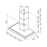 Elica TRENDY70 70厘米 850m³/h 煙囪式抽油煙機 (易清洗專業金屬過濾網)